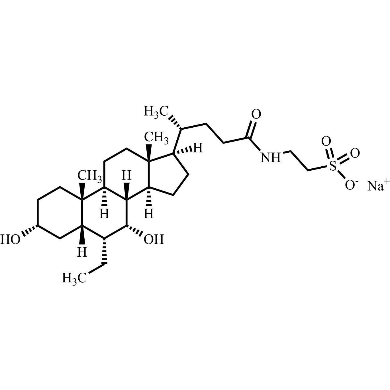 Picture of Tauro 6-Ethlchenodeoxycholic Acid Sodium Salt