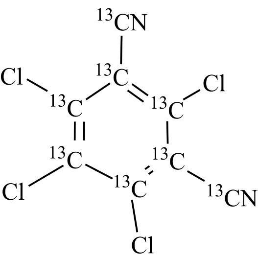 Show details for Chlorothalonil-13C8 Picture of Chlorothalonil-13C8
