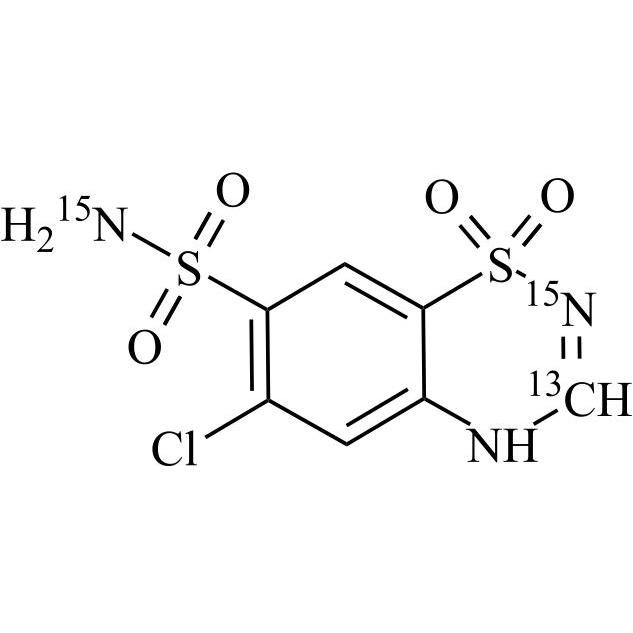 Picture of Chlorothiazide-13C,15N2 (Hydrochlorothiazide EP Impurity A-13C,15N2)