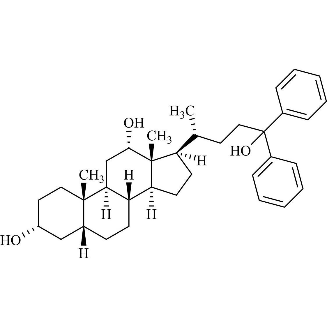 Picture of (3a,5ÃŸ,12a)-24,24-Diphenylcholane-3,12,24-triol
