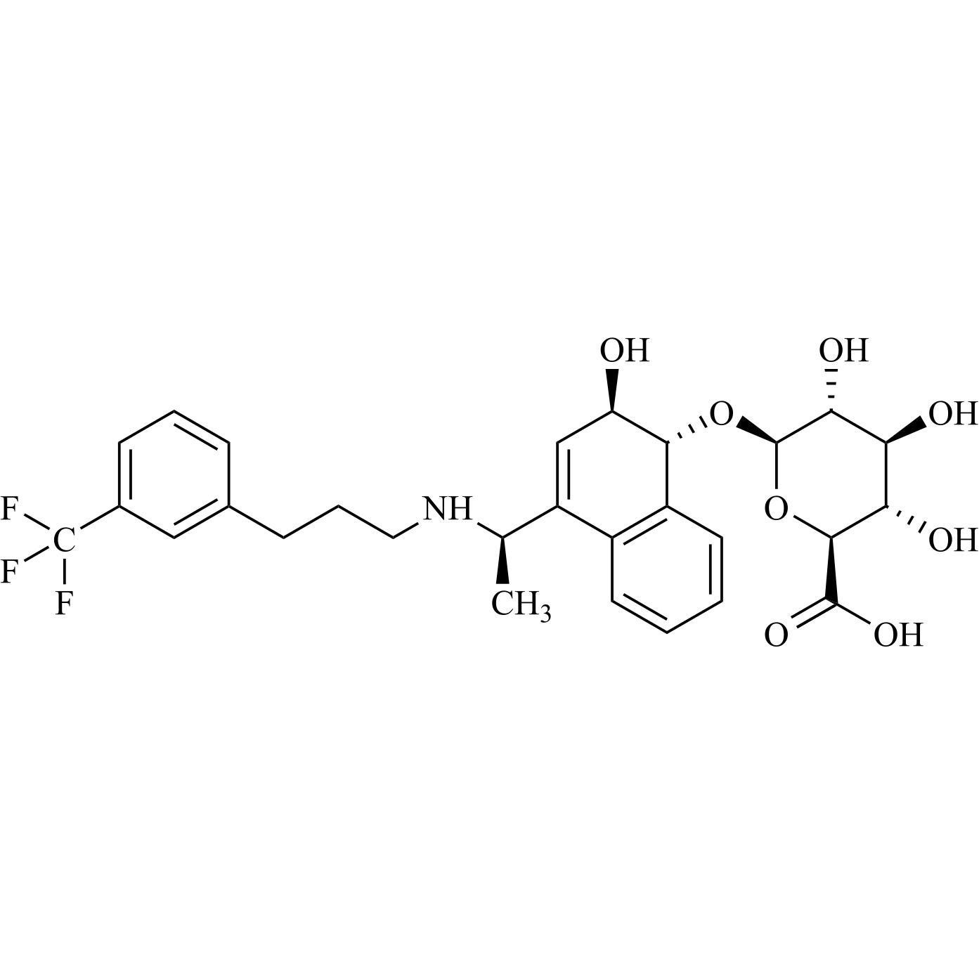 Picture of rac-Cinacalcet Impurity 82 O-Glucuronide (Mixture of Diasteromers)