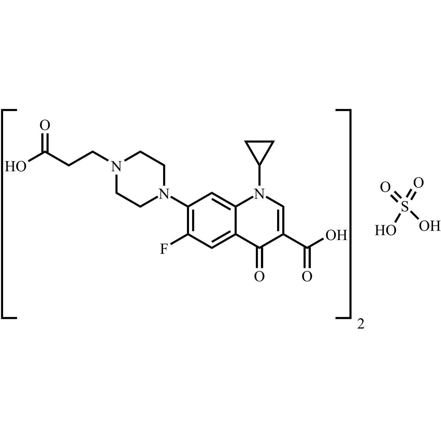 Show details for Ciprofloxacin Impurity 6 Hemisulfate Picture of Ciprofloxacin Impurity 6 Hemisulfate