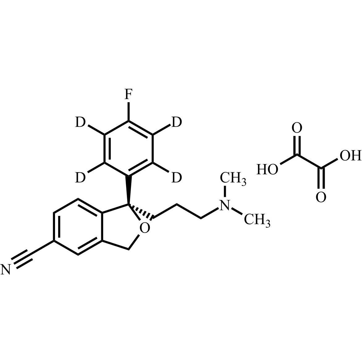 Show details for (R)-Citalopram-d4 Oxalate ((R)-Escitalopram-d4 Oxalate) Picture of (R)-Citalopram-d4 Oxalate ((R)-Escitalopram-d4 Oxalate)