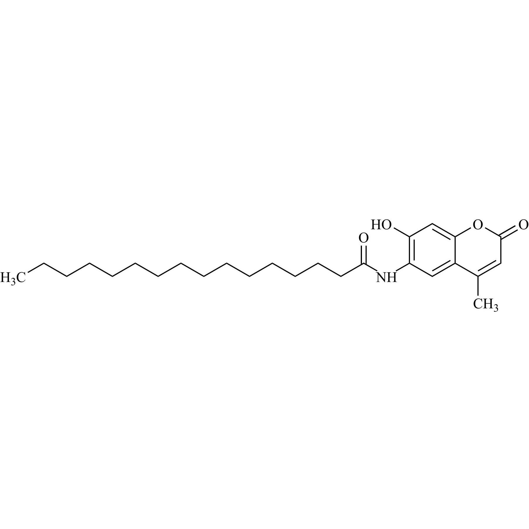Show details for 6-Hexadecanoylamido-4-Methylumbelliferone Picture of 6-Hexadecanoylamido-4-Methylumbelliferone