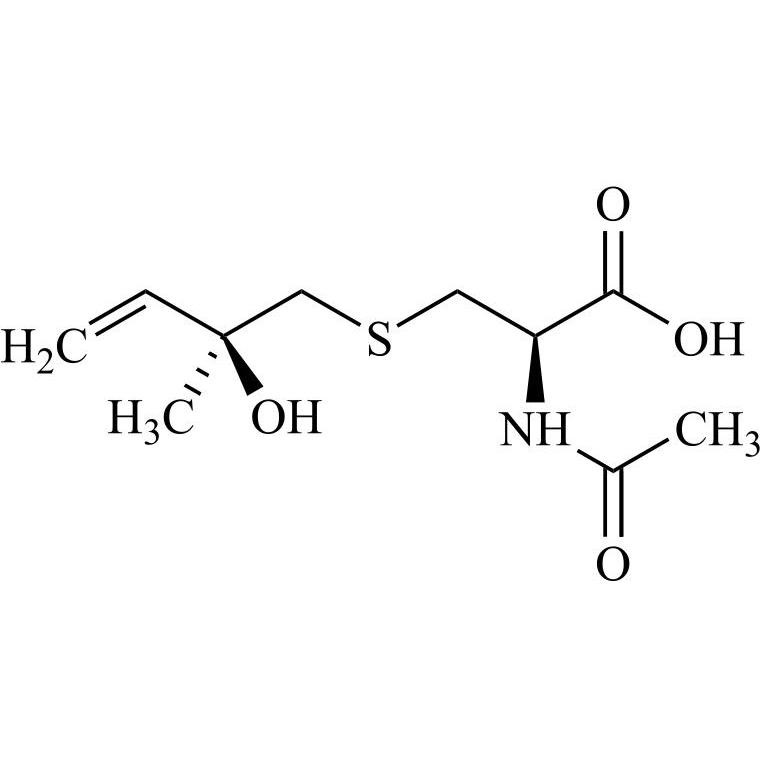Picture of Cysteine Impurity 5 ((R,S)-N-Acetyl-S-(2-hydroxy-2-methyl-3-buten-1-yl)-L-Cysteine)