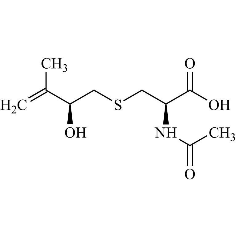 Picture of Cysteine Impurity 7 ((R,S)-N-Acetyl-S-(2-hydroxy-3-methyl-3-buten-1-yl)-L-Cysteine)