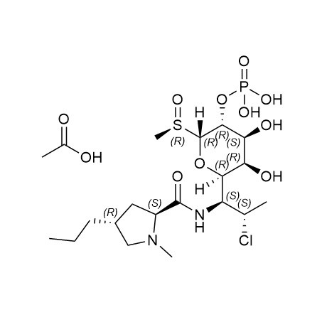 Picture of Clindamycin phosphate Sulfoxide (R-Isomer) Formate salt.