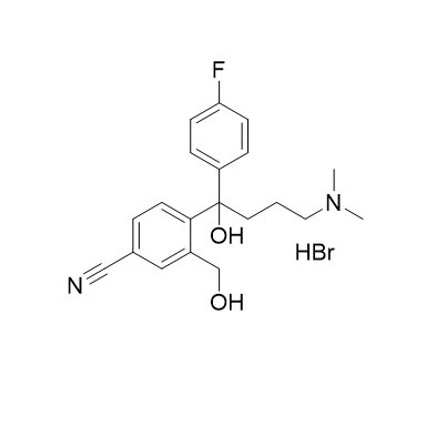 Picture of Citalopram  Dihydroxy Impurity HBr  (racemic)