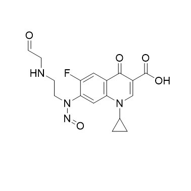 Show details for N-Nitroso Open Ring Ciprofloxacin Impurity I Picture of N-Nitroso Open Ring Ciprofloxacin Impurity I