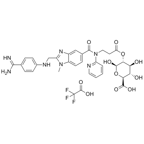 Show details for Dabigatran Acyl-O-2-D-Glucuronide Trifluoroacetic Acid Salt Picture of Dabigatran Acyl-O-2-D-Glucuronide Trifluoroacetic Acid Salt