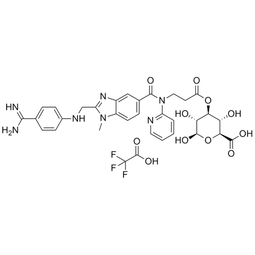 Show details for Dabigatran Acyl-O-3-D-Glucuronide Trifluoroacetic Acid Salt Picture of Dabigatran Acyl-O-3-D-Glucuronide Trifluoroacetic Acid Salt
