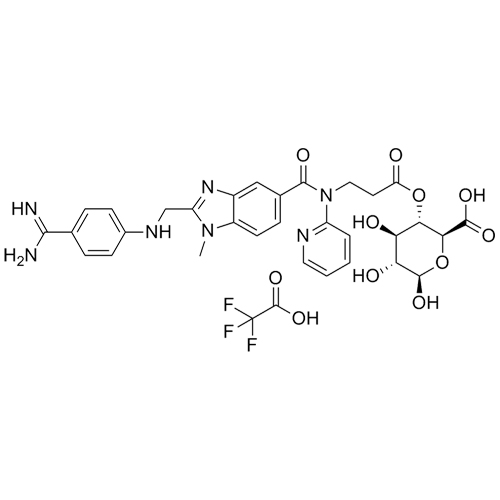 Show details for Dabigatran Acyl-O-4-D-Glucuronide Trifluoroacetic Acid Salt Picture of Dabigatran Acyl-O-4-D-Glucuronide Trifluoroacetic Acid Salt