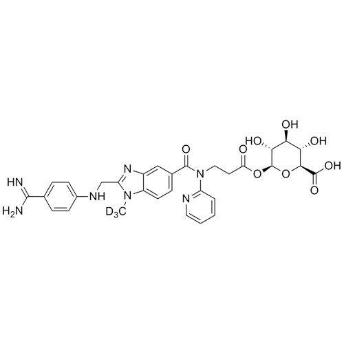 Show details for Dabigatran Acyl-beta-D-Glucuronide-d3 Picture of Dabigatran Acyl-beta-D-Glucuronide-d3