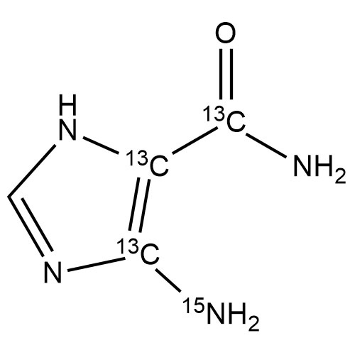 Show details for 4-Amino-5-Imidazolecarboxamide-13C3-15N Picture of 4-Amino-5-Imidazolecarboxamide-13C3-15N