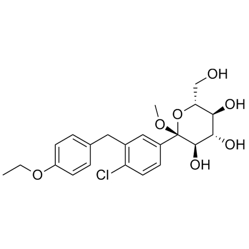 Show details for Dapagliflozin Methoxy Pyranose Impurity Picture of Dapagliflozin Methoxy Pyranose Impurity