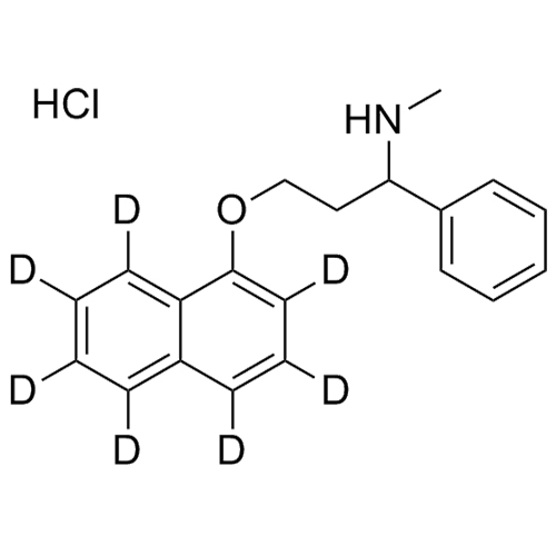 Show details for N-Desmethyl Dapoxetine-d7 HCl Picture of N-Desmethyl Dapoxetine-d7 HCl