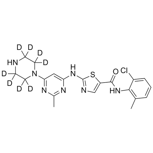 Picture of N-Deshydroxyethyl Dasatinib-d8