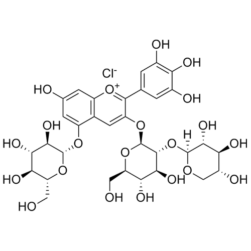 Show details for Delphinidin 3-Sambubioside-5-Glucoside Chloride Picture of Delphinidin 3-Sambubioside-5-Glucoside Chloride
