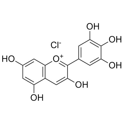 Show details for Delphinidin Chloride Picture of Delphinidin Chloride