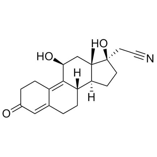 Show details for 11-beta-Dienogest EP Impurity A (11-beta-Hydroxy Dienogest) Picture of 11-beta-Dienogest EP Impurity A (11-beta-Hydroxy Dienogest)