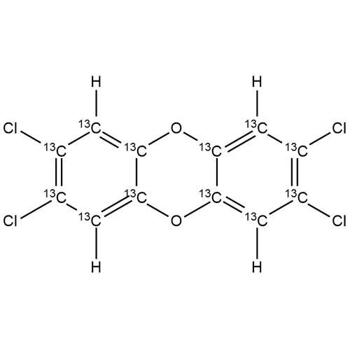 Picture of 2,3,7,8-Tetrachlorodibenzo-p-dioxin-13C12