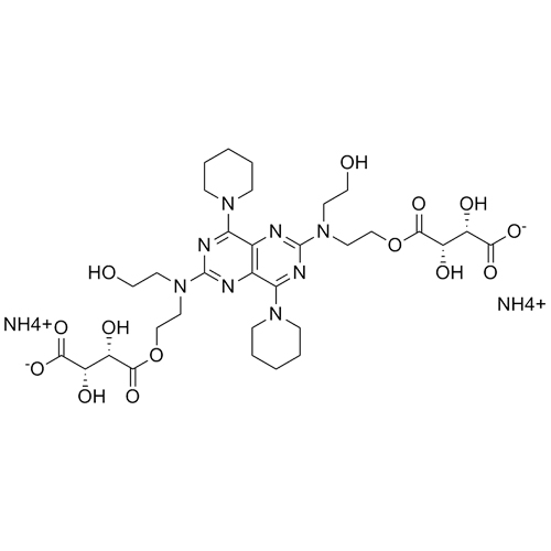 Show details for Dipyridamole Ditartaric Acid Diester Diammonium Salt Picture of Dipyridamole Ditartaric Acid Diester Diammonium Salt