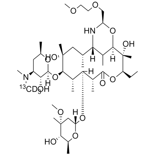 Show details for Dirithromycin-13C-d3 Picture of Dirithromycin-13C-d3