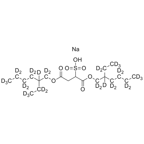 Show details for Sodium Bis(2-ethylhexyl-d17) Sulfosuccinate Picture of Sodium Bis(2-ethylhexyl-d17) Sulfosuccinate