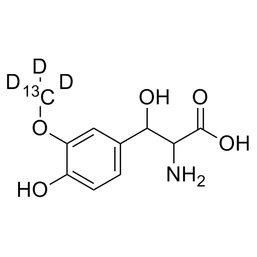Show details for Droxidopa Impurity 7-13C-d3 HCl Picture of Droxidopa Impurity 7-13C-d3 HCl