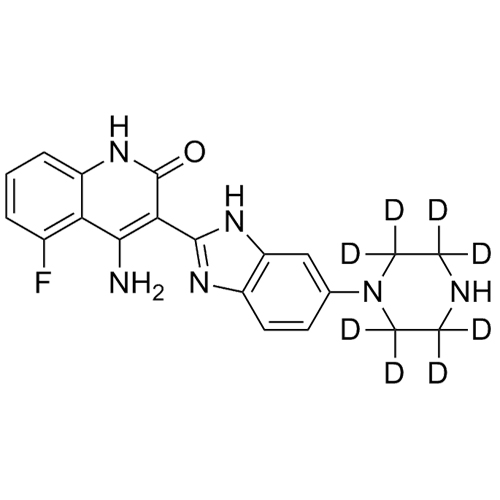 Show details for N-Desmethyl Dovitinib-d8 Picture of N-Desmethyl Dovitinib-d8