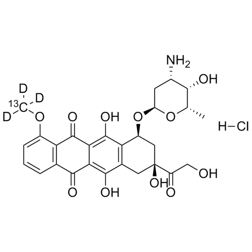 Show details for Doxorubicin-13C-d3 HCl Picture of Doxorubicin-13C-d3 HCl