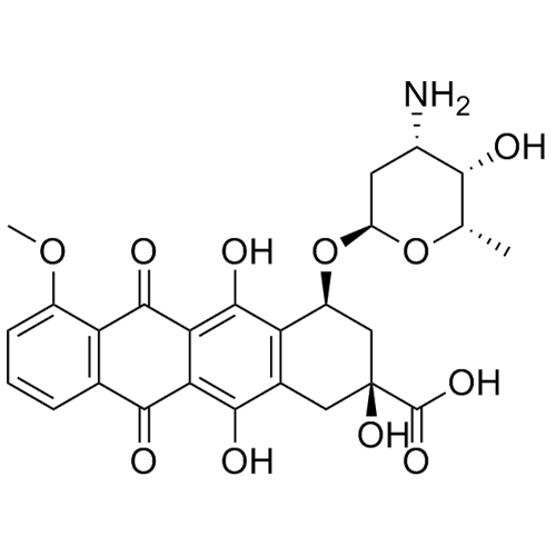 Show details for 9-Carboxy Doxorubicin Impurity Picture of 9-Carboxy Doxorubicin Impurity