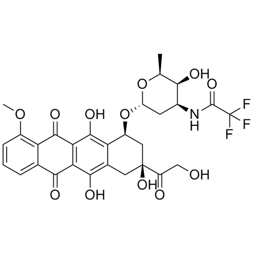 Show details for N-Trifluoroacetyl Doxorubicin Picture of N-Trifluoroacetyl Doxorubicin
