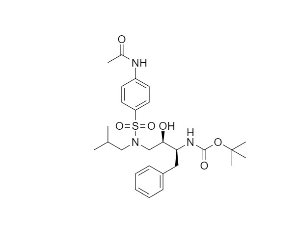 Show details for Darunavir N-Acetyl tert butyl Impurity Picture of Darunavir N-Acetyl tert butyl Impurity