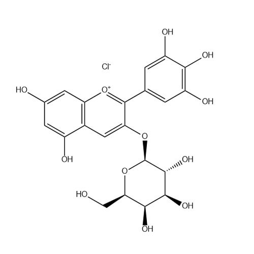 Show details for Delphinidin 3-galactoside chloride Picture of Delphinidin 3-galactoside chloride