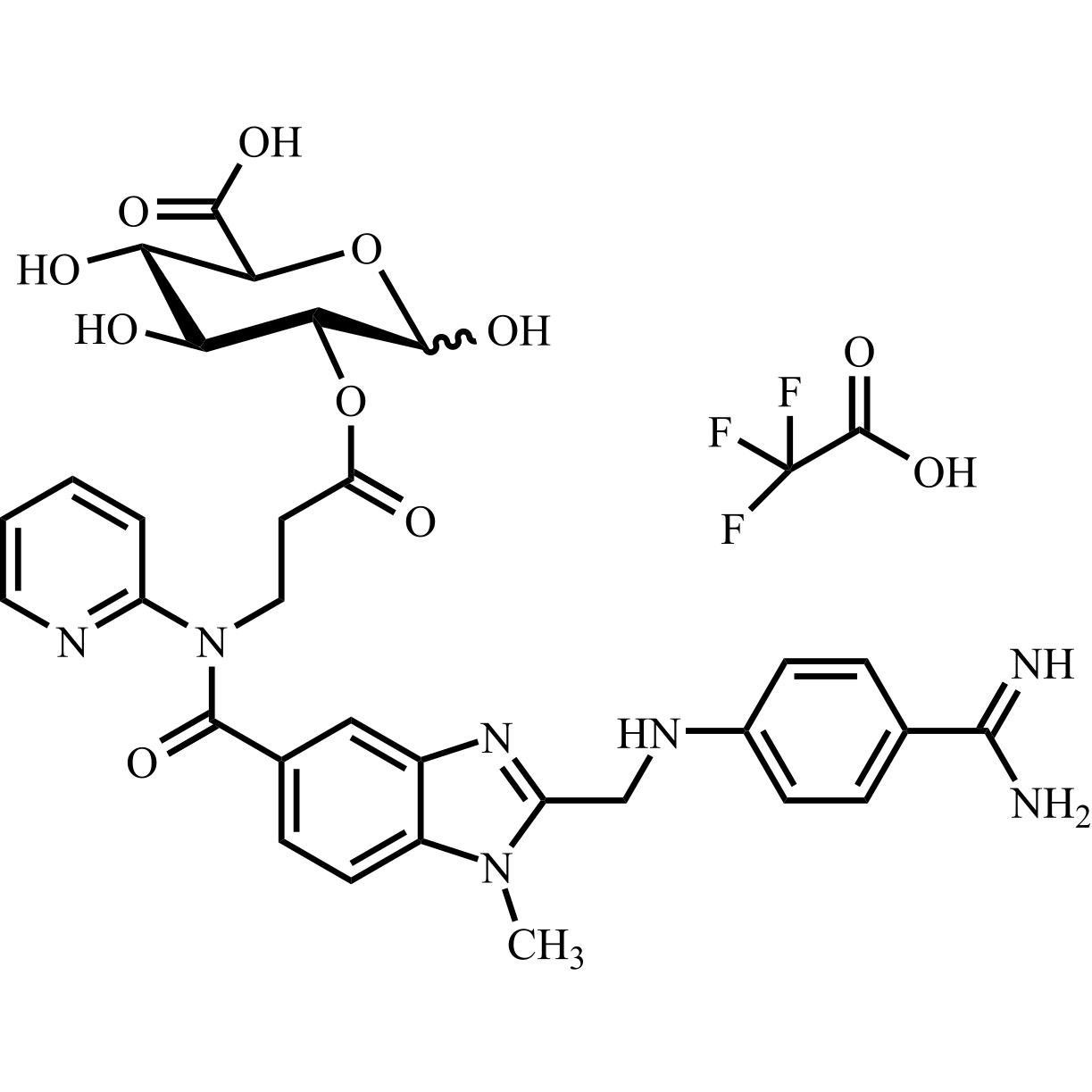 Picture of Dabigatran Acyl-O-2-D-Glucuronide Trifluoroacetic Acid Salt