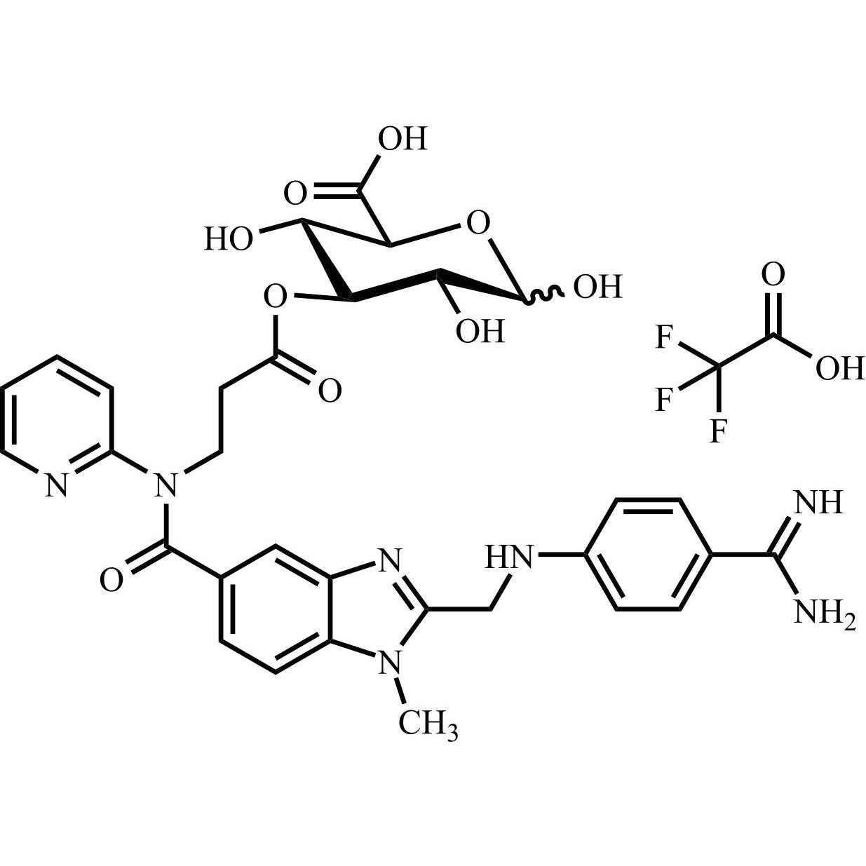Picture of Dabigatran Acyl-O-3-D-Glucuronide Trifluoroacetic Acid Salt