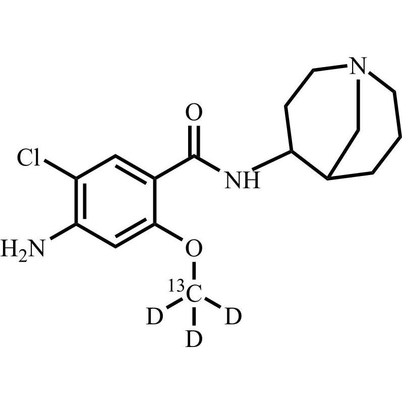 Show details for Dalotutumab (Renzapride)-13C-d3 (Mixture of Diastereomers) Picture of Dalotutumab (Renzapride)-13C-d3 (Mixture of Diastereomers)