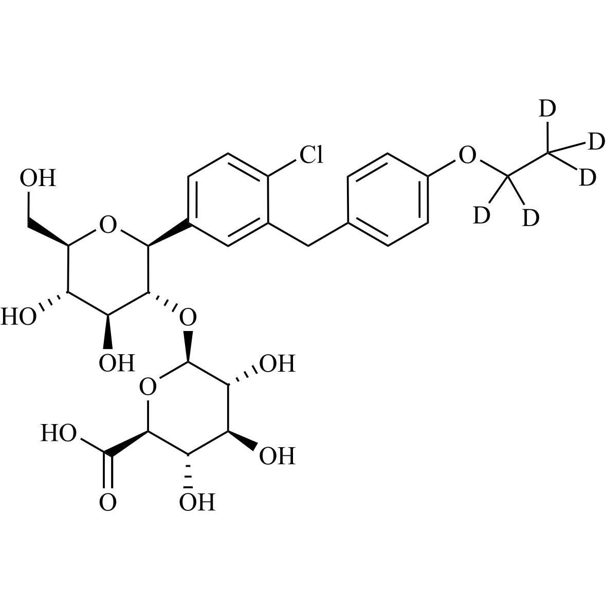 Picture of Dapagliflozin 2-O-beta-D-Glucuronide-d5