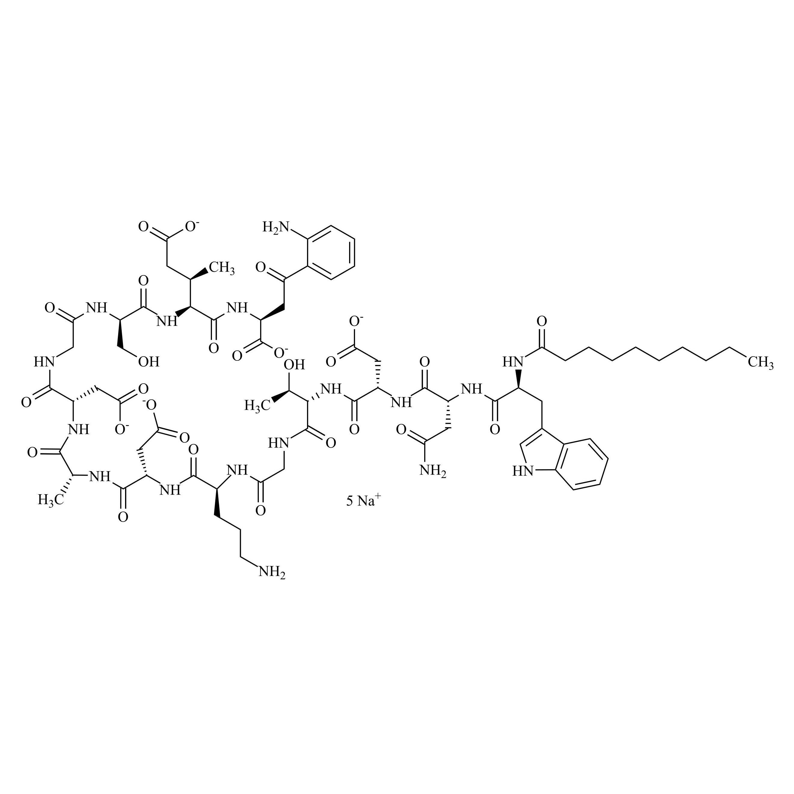 Picture of Daptomycin Impurity 3 Pentasodium Salt