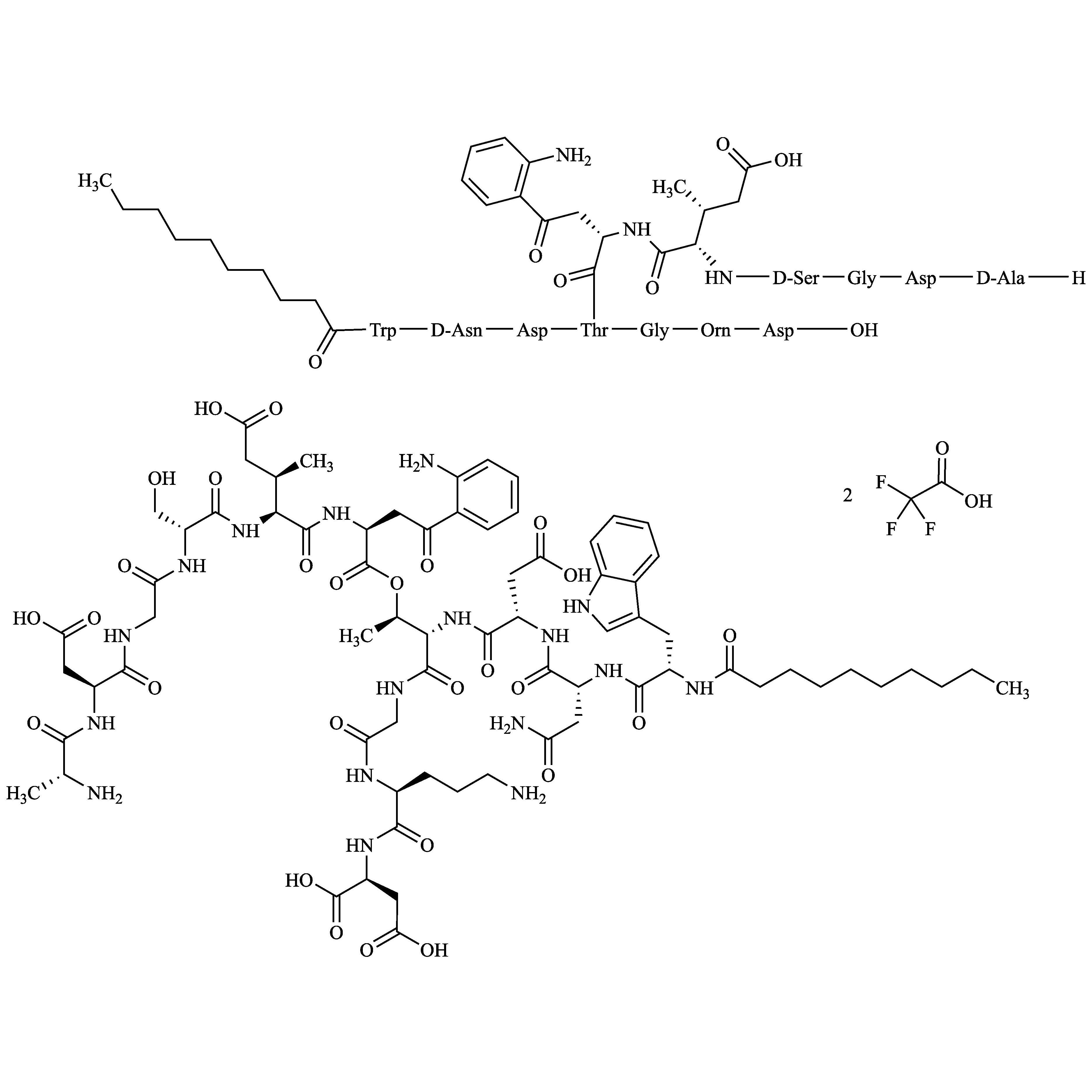 Picture of Daptomycin Impurity 1 Ditrifluoroacetate