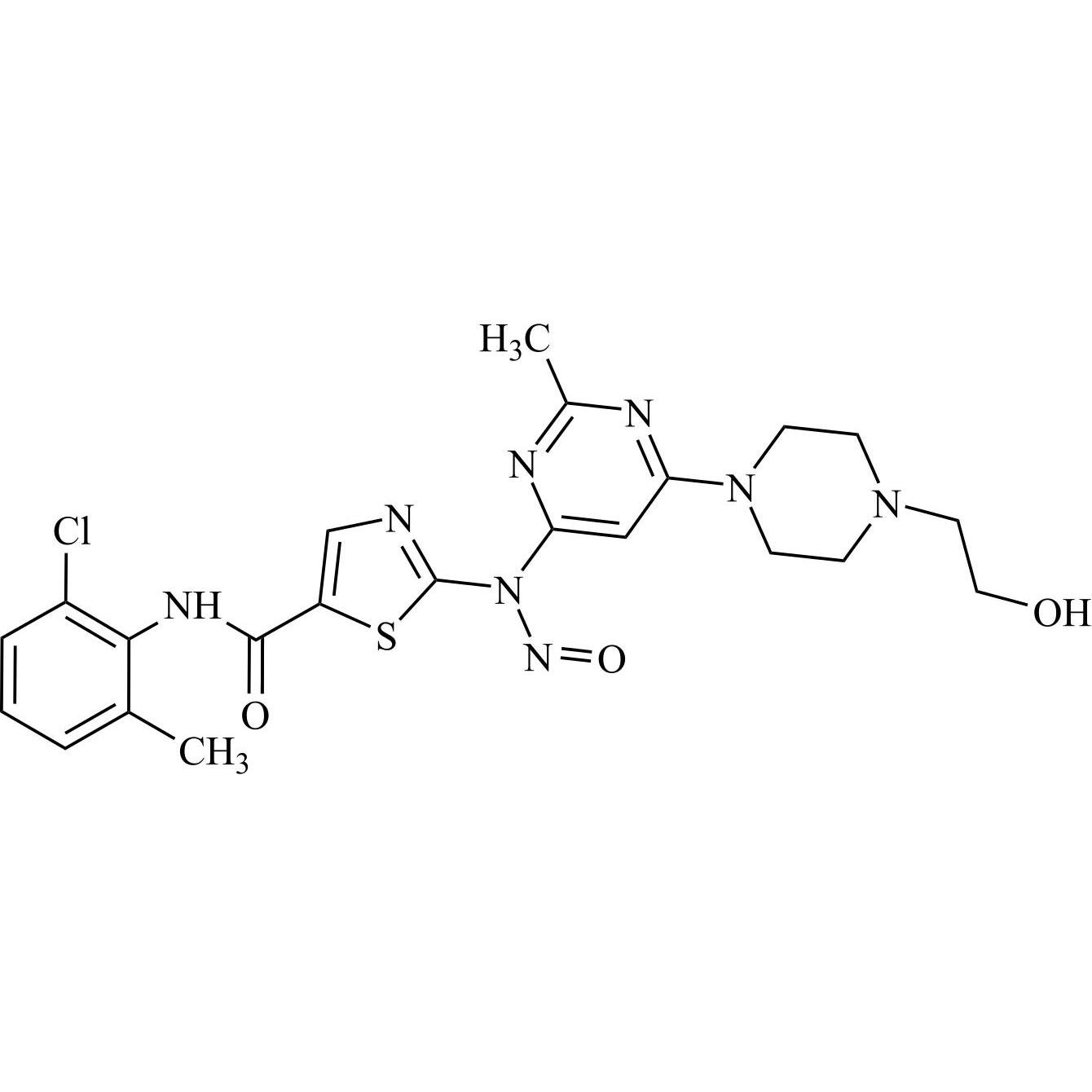 Show details for N-Nitroso Dasatinib Picture of N-Nitroso Dasatinib