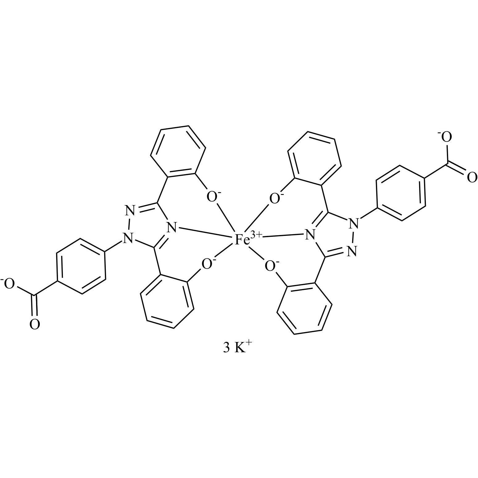 Show details for Deferasirox Ferrate (III) Tripotassium Complex Picture of Deferasirox Ferrate (III) Tripotassium Complex