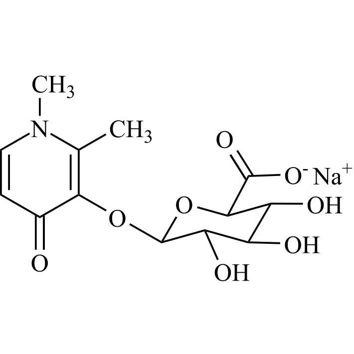 Show details for Deferiprone 3-O-ß-D-Glucuronide Sodium Salt Picture of Deferiprone 3-O-ß-D-Glucuronide Sodium Salt