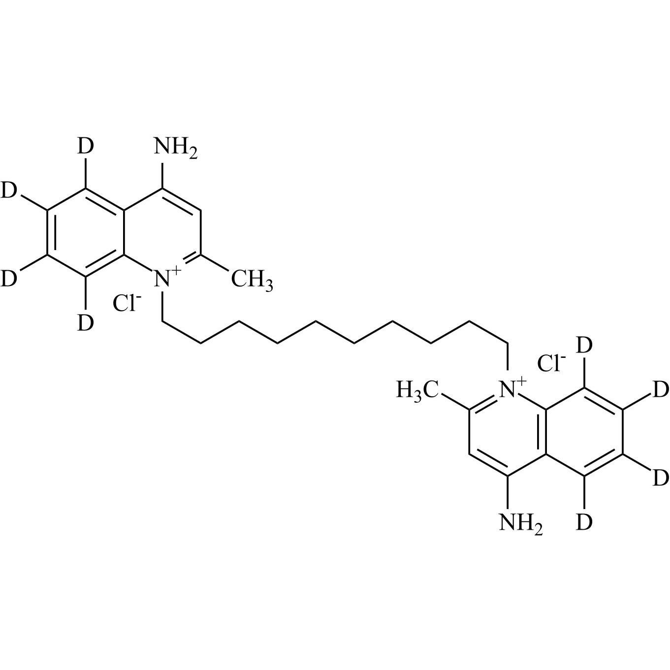 Show details for Dequalinium-d8 DiChloride Picture of Dequalinium-d8 DiChloride