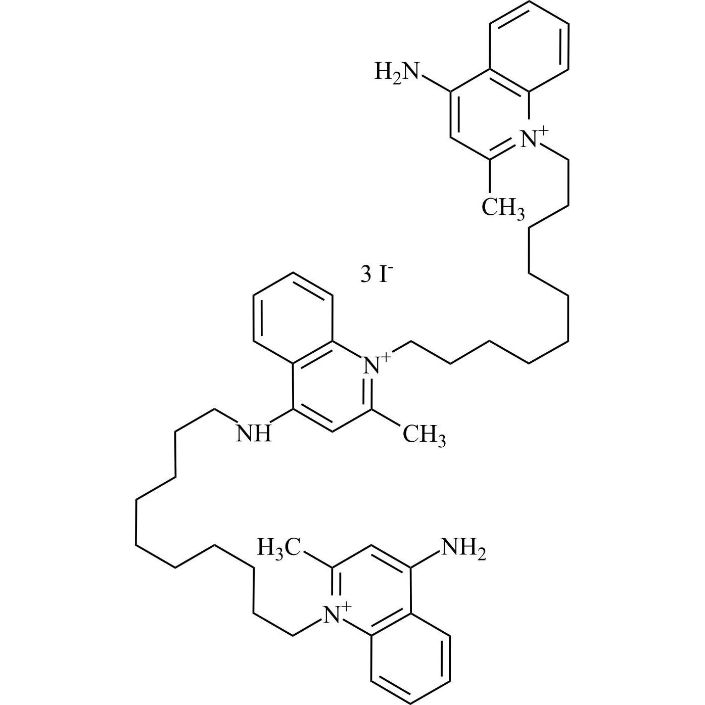 Show details for Dequalinium EP Impurity C Triiodide Picture of Dequalinium EP Impurity C Triiodide