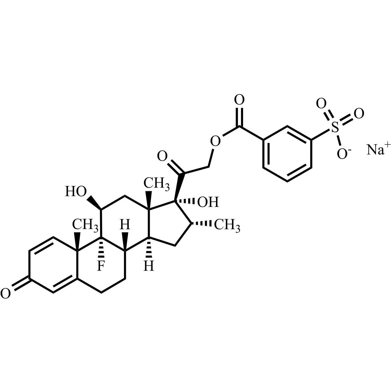 Picture of Desoximetasone Impurity 17 (Dexamethasone Sodium Metasulphobenzoate)