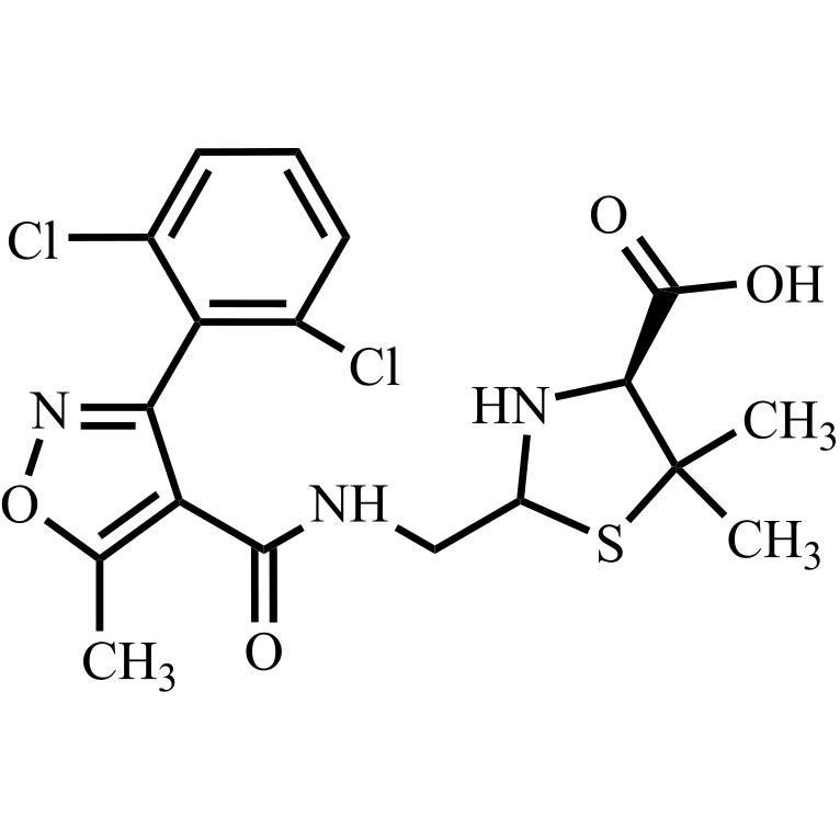 Show details for Dicloxacillin Sodium EP Impurity B (Mixture of Diastereomers) Picture of Dicloxacillin Sodium EP Impurity B (Mixture of Diastereomers)