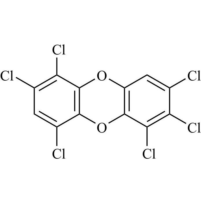 Show details for 1,2,4,6,7,8-Hexachlorodibenzodioxin Picture of 1,2,4,6,7,8-Hexachlorodibenzodioxin