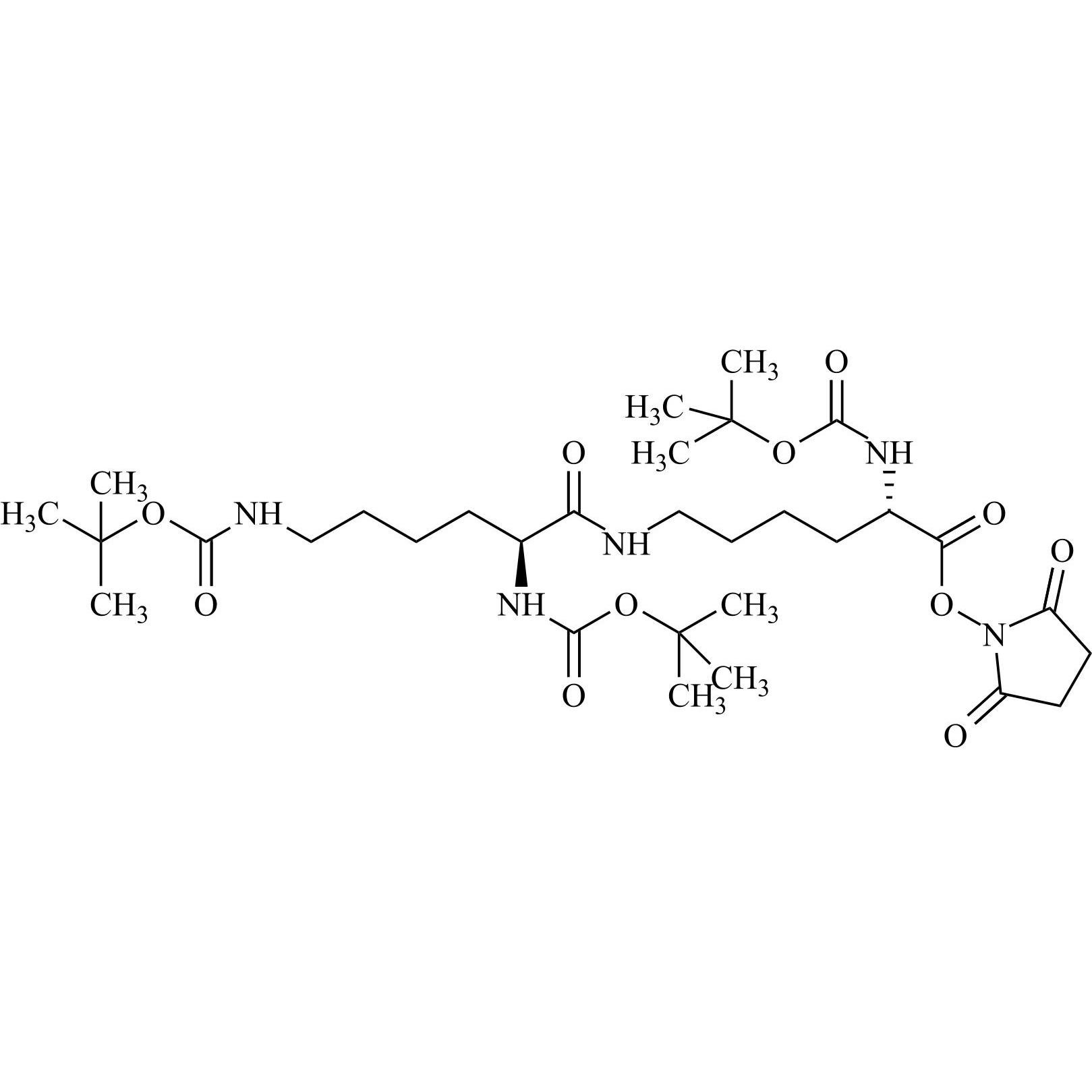 Picture of Epsilon Dipeptide [Bis-Boc-Lys-e-N-Lys(Boc)-OSu]